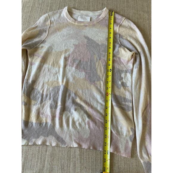 ZADIG & VOLTAIRE 100% Cashmere Pastel Camo Pullover Sweater L - Picture 5 of 13